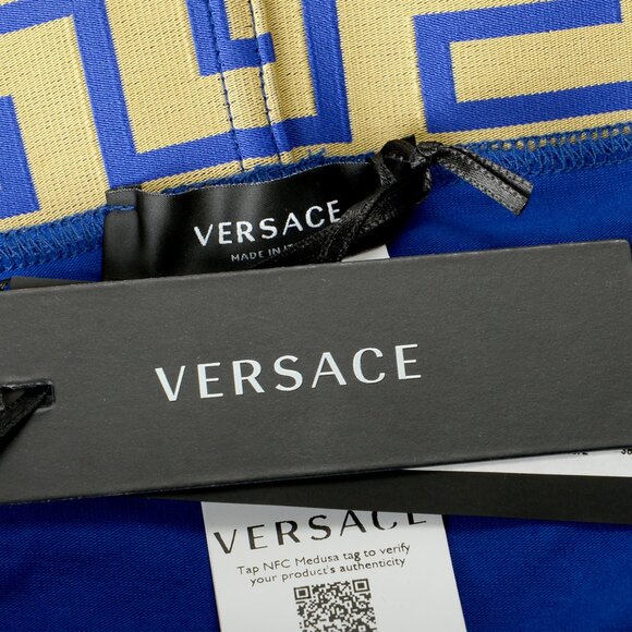 Versace Men's Blue/Gold Low Rise Slip Underwear Versace Sz 6 US L IT 52 - Picture 6 of 7